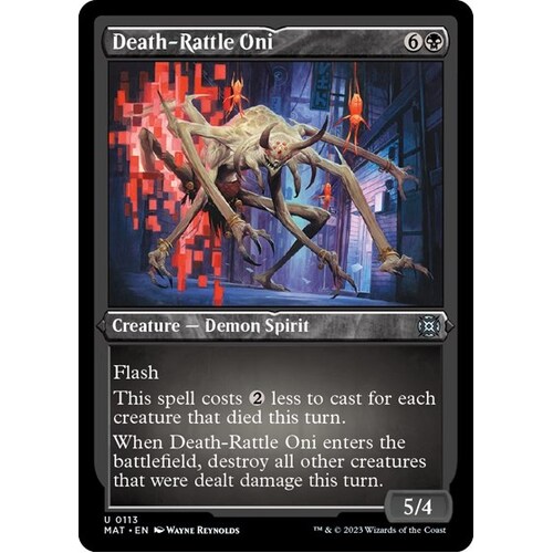 Death-Rattle Oni (Foil Etched) - MAT