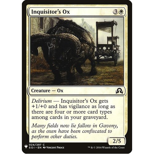 Inquisitor's Ox - MB1