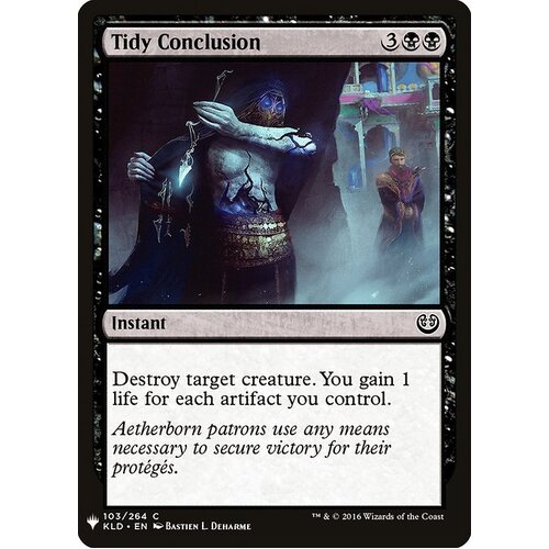 Tidy Conclusion - MB1