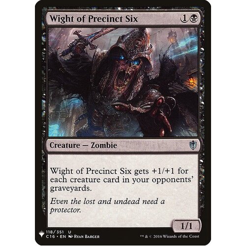 Wight of Precinct Six - MB1