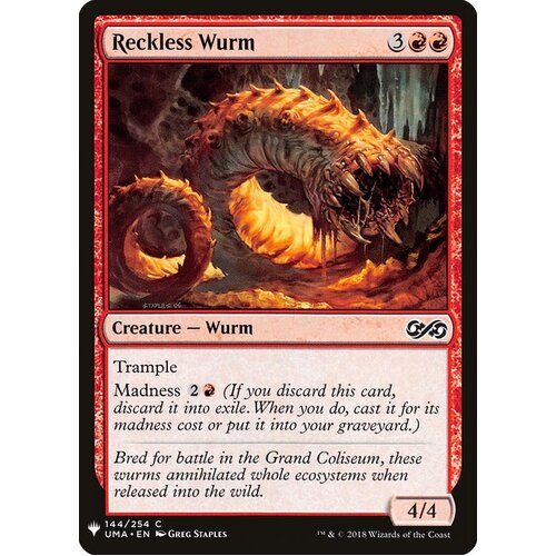 Reckless Wurm - MB1