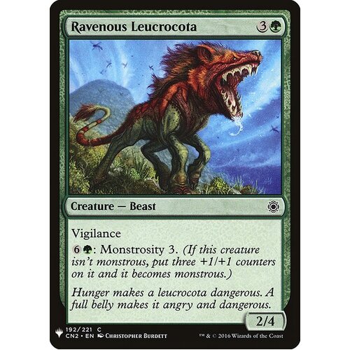 Ravenous Leucrocota - MB1