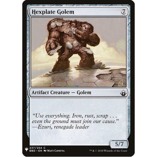 Hexplate Golem - MB1