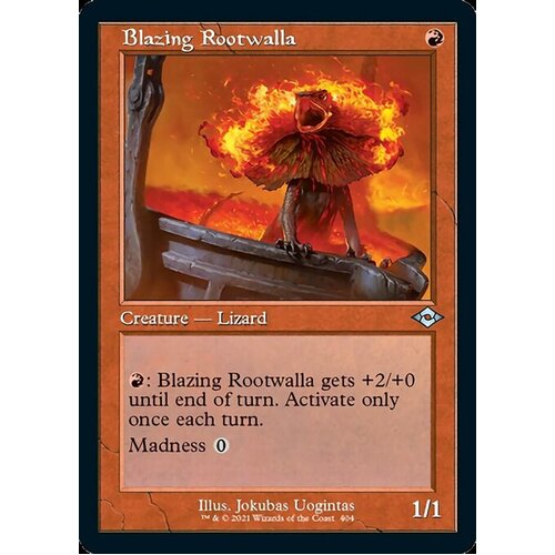 Blazing Rootwalla (Retro Frame) -  MH2