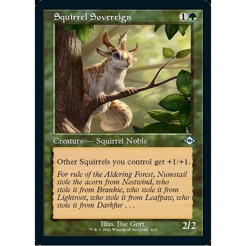 Squirrel Sovereign (Retro Frame) -  MH2