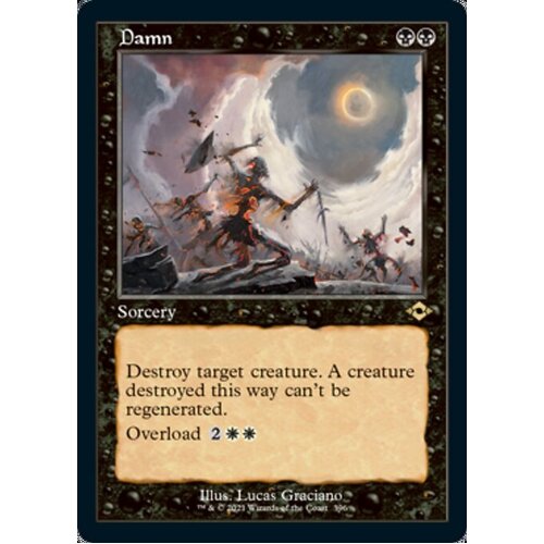 Damn (Retro Frame) (Foil Etched)