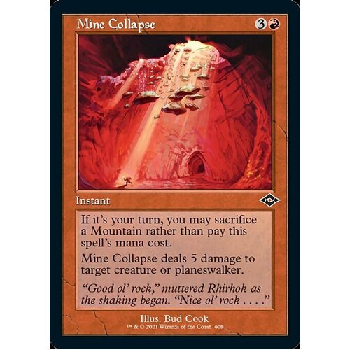 Mine Collapse (Retro Frame) (Foil Etched)