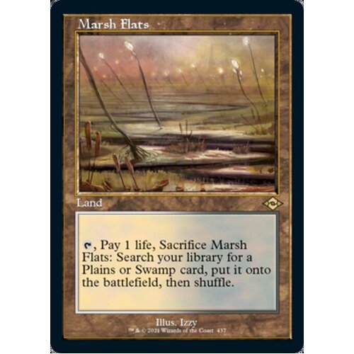 Marsh Flats (Retro Frame) (Foil Etched) | Decked Out Gaming