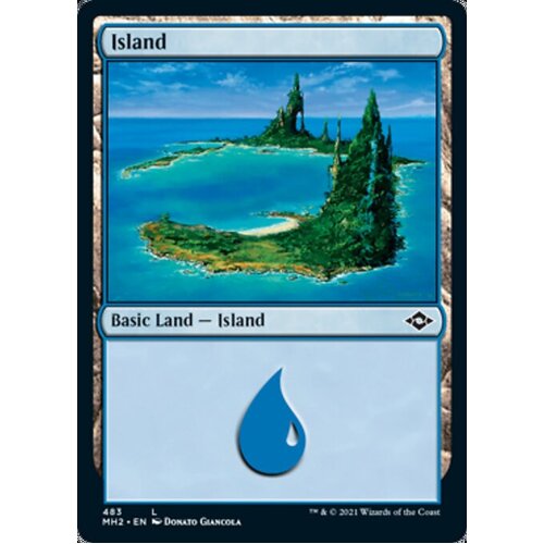 Island (483) (Foil Etched)
