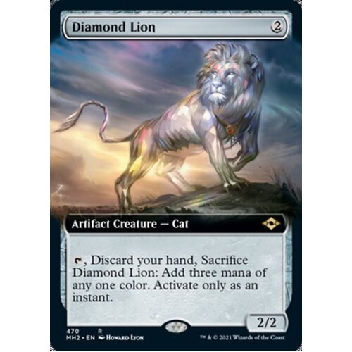 Diamond Lion FOIL (Extended Art) -  MH2