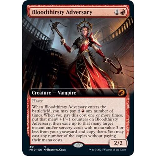 Bloodthirsty Adversary (Extended Art) FOIL - MID
