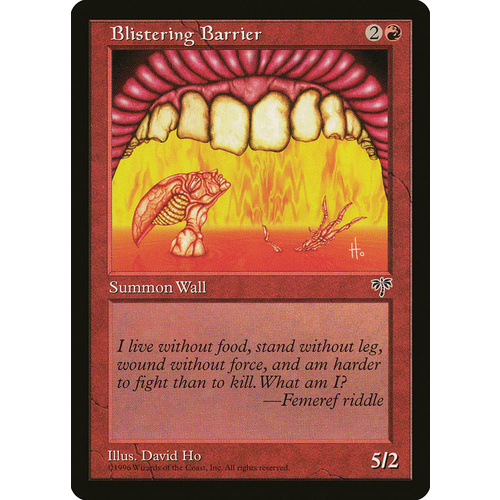 Blistering Barrier - MIR