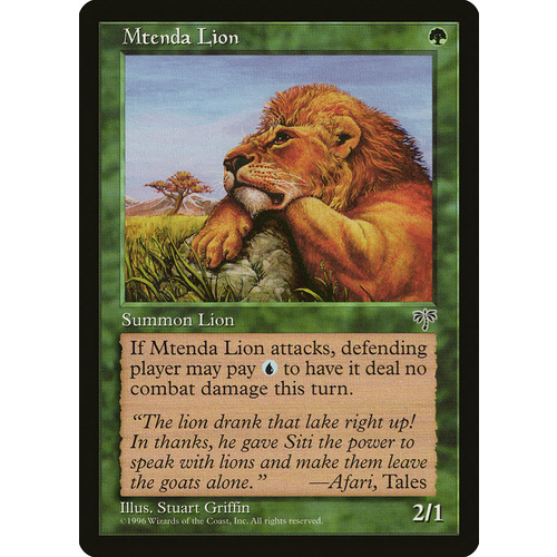 Mtenda Lion - MIR