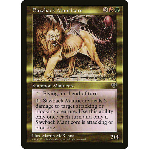 Sawback Manticore - MIR