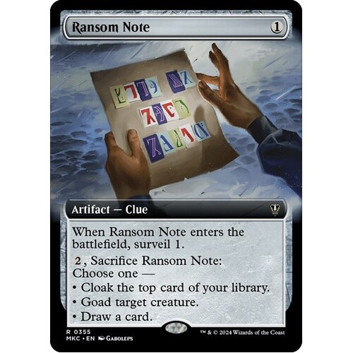 Ransom Note (0355) (Extended Art) - MKC