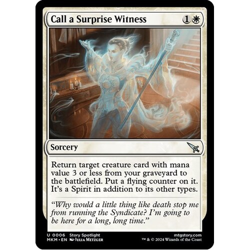 Call a Surprise Witness - MKM