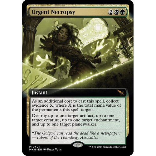 Urgent Necropsy (Extended Art) - MKM