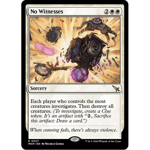 No Witnesses FOIL - MKM