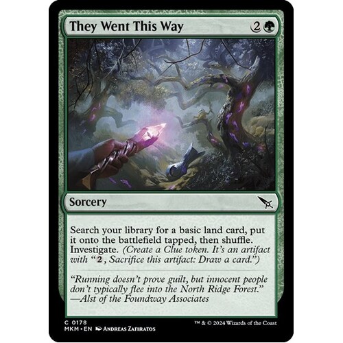 They Went This Way FOIL - MKM