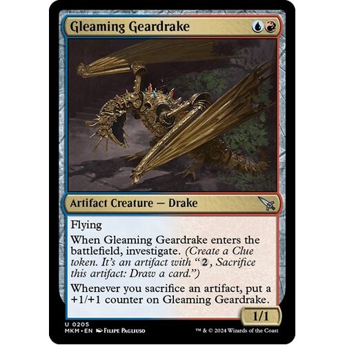 Gleaming Geardrake FOIL - MKM