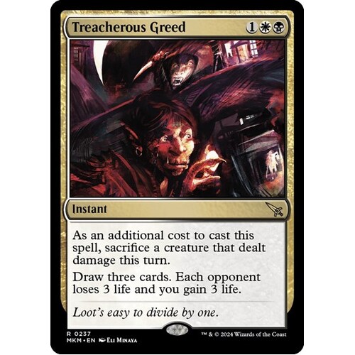 Treacherous Greed FOIL - MKM