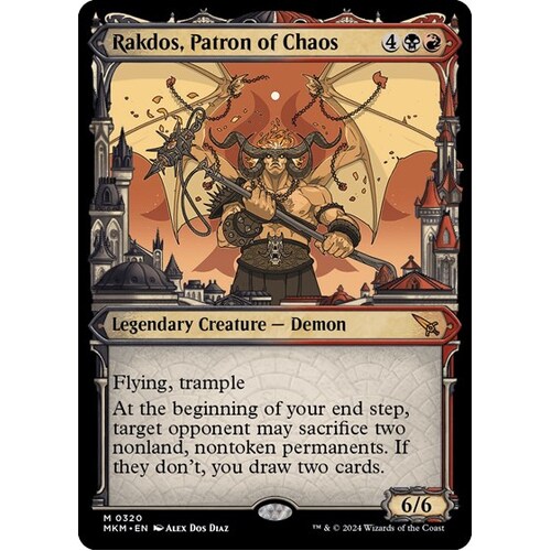 Rakdos, Patron of Chaos (Showcase) (0320) FOIL - MKM