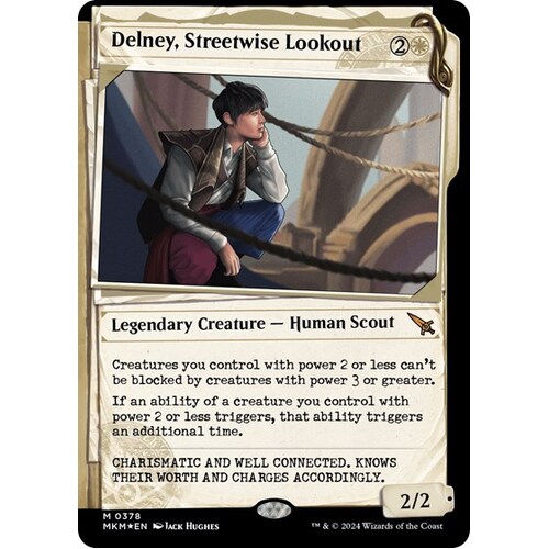 Delney, Streetwise Lookout (Showcase) (Invisible Ink) FOIL - MKM