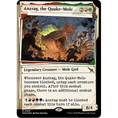 Anzrag, the Quake-Mole (Showcase) (Invisible Ink) FOIL - MKM