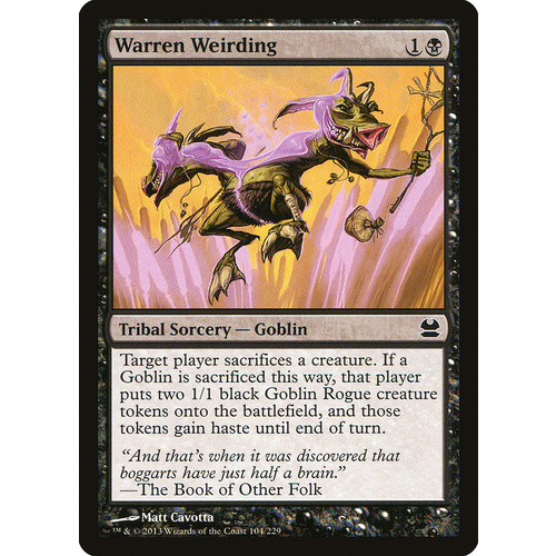 Warren Weirding FOIL - MMA