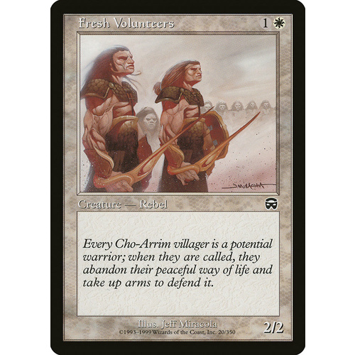 Fresh Volunteers - MMQ