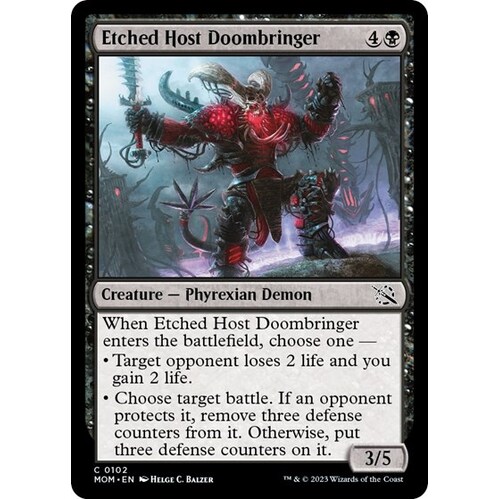 Etched Host Doombringer - MOM