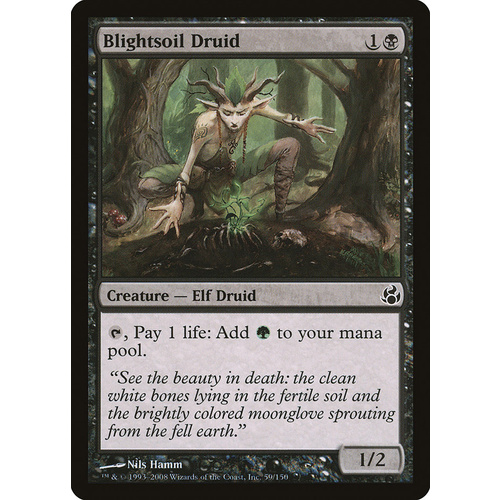 Blightsoil Druid FOIL - MOR