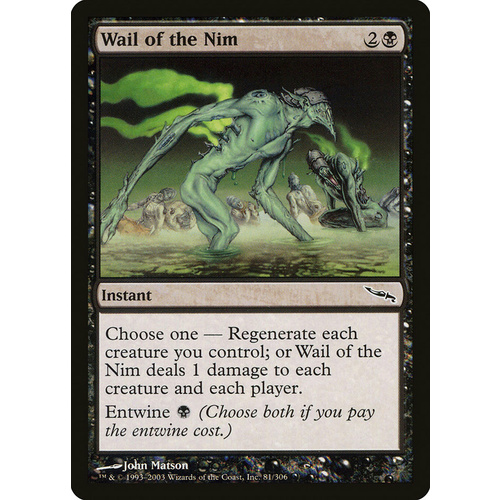 Wail of the Nim - MRD