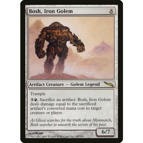 Bosh, Iron Golem - MRD