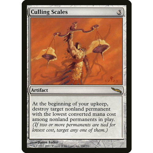 Culling Scales - MRD