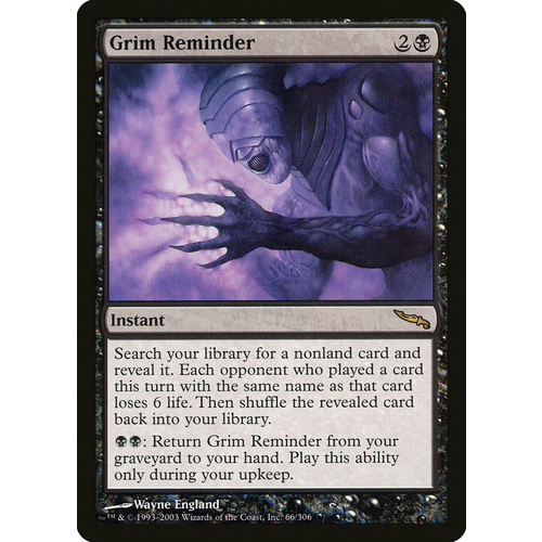 Grim Reminder FOIL - MRD