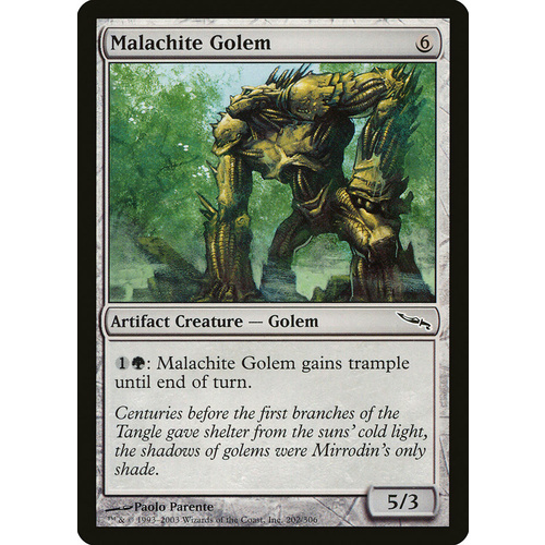 Malachite Golem FOIL - MRD