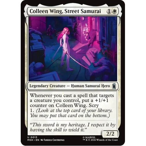 Colleen Wing, Street Samurai - MSH