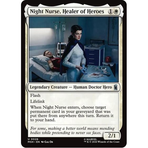 Night Nurse, Healer of Heroes - MSH
