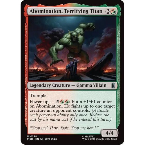 Abomination, Terrifying Titan - MSH