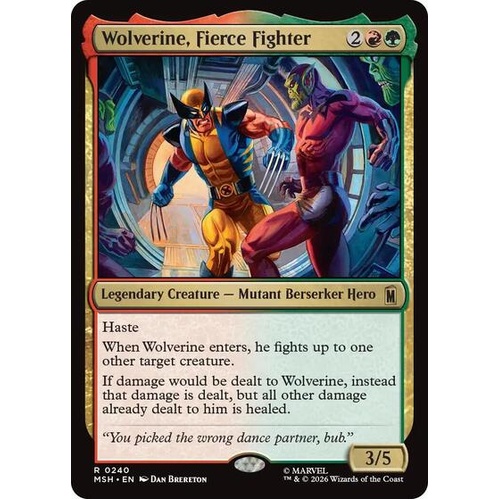 Wolverine, Fierce Fighter - MSH