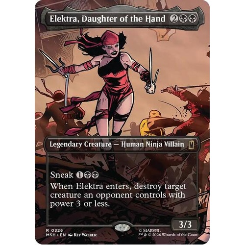 Elektra, Daughter of the Hand (Borderless) (0326) - MSH