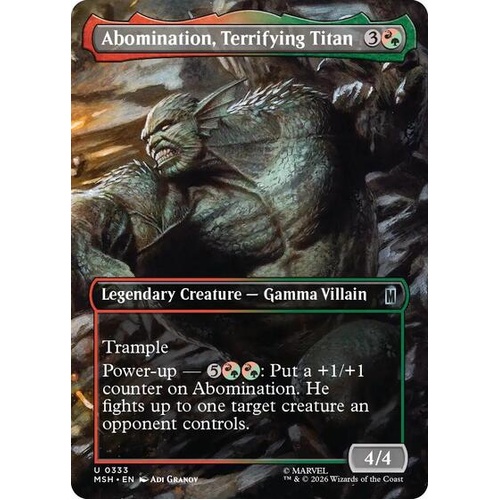 Abomination, Terrifying Titan (Borderless) - MSH
