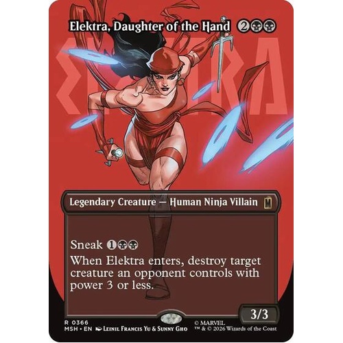 Elektra, Daughter of the Hand (Borderless) (0366) - MSH