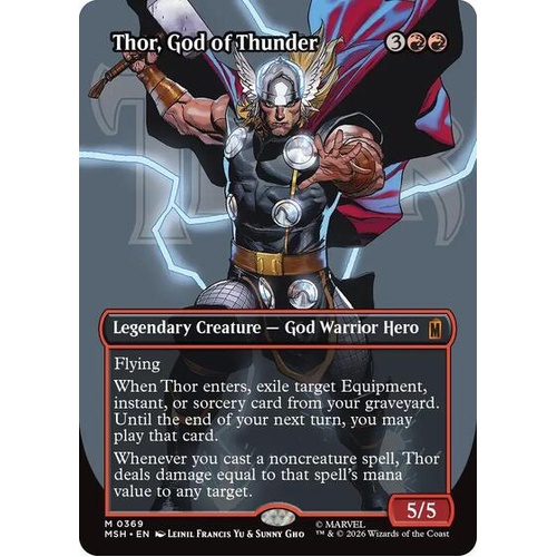 Thor, God of Thunder (Borderless) (0369) - MSH