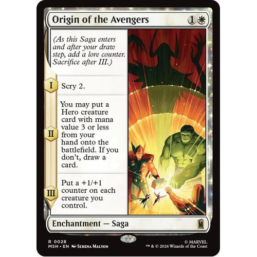Origin of the Avengers FOIL - MSH
