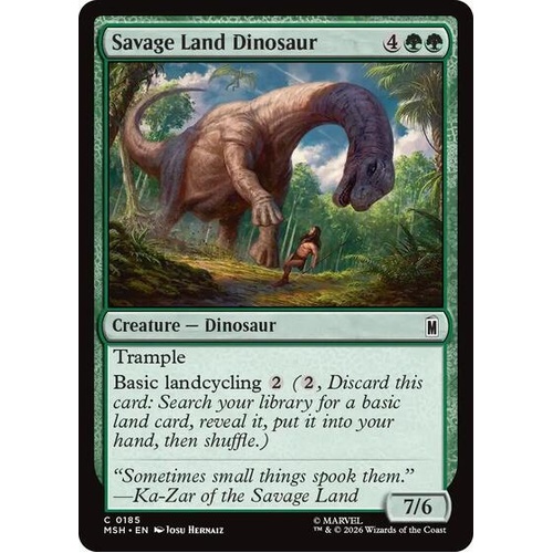 Savage Land Dinosaur FOIL - MSH