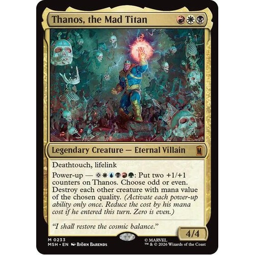 Thanos, the Mad Titan FOIL - MSH