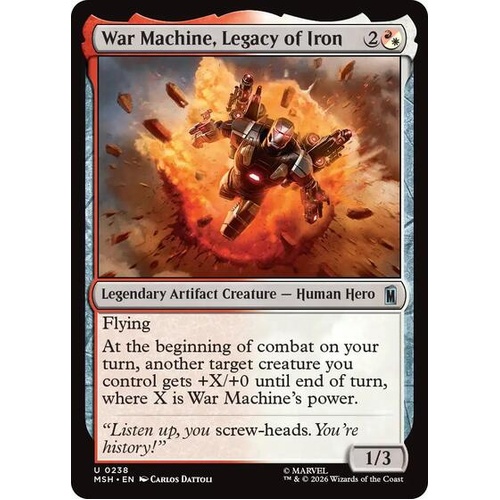War Machine, Legacy of Iron FOIL - MSH