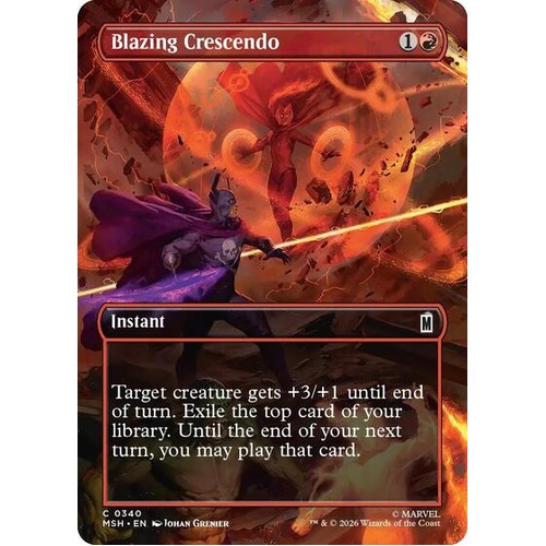 Blazing Crescendo (Borderless) FOIL - MSH